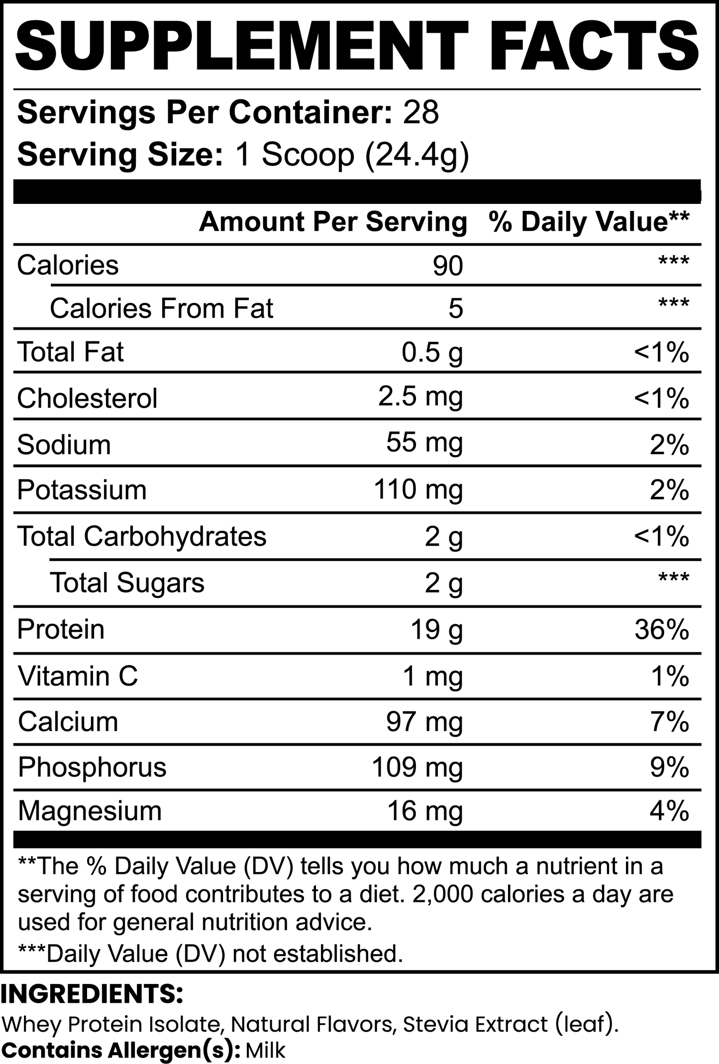 Whey Protein - Vanilla Bean